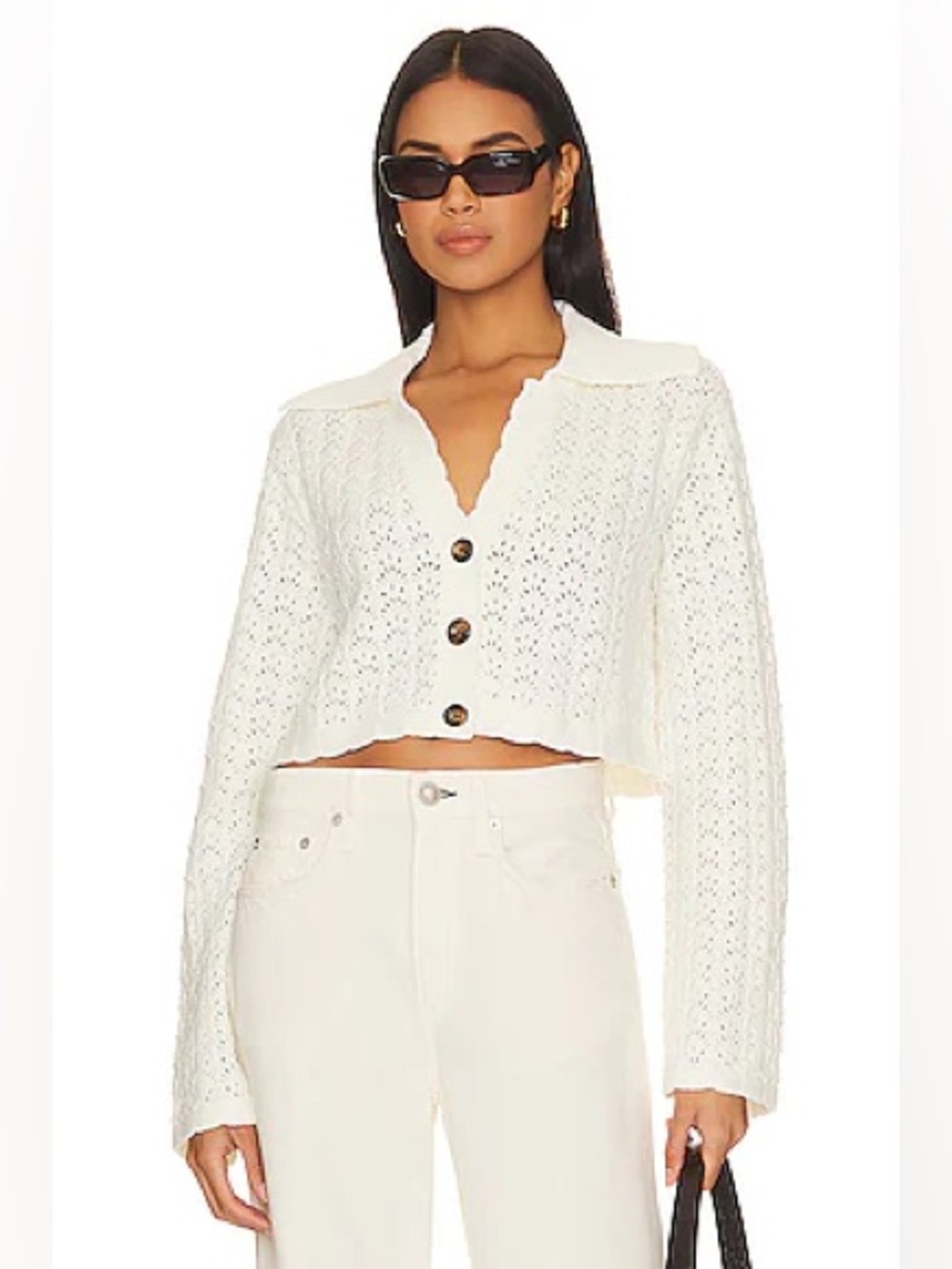 Tularosa Audri Crochet Cardigan Small